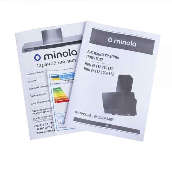 Фото - Витяжка декоративна Minola HDN 66112 WH 1000 LED