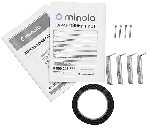 Фото - Варильна поверхня газова Minola MGG 61063 WH