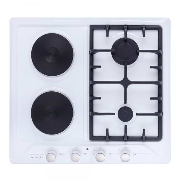 Фото - Варильна поверхня комбінована Minola MKM 62024 WH Фото - Варильна поверхня комбінована Minola MKM 62024 WH