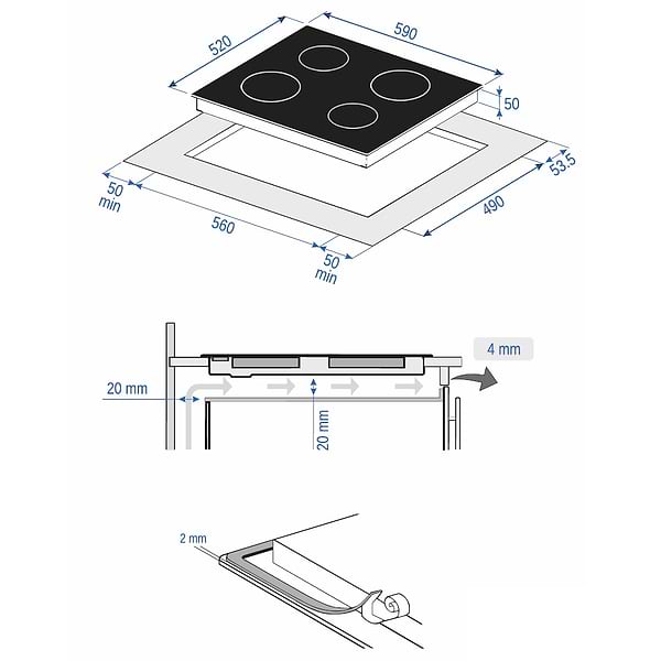 Фото - Варочная панель электрическая Minola MVH 6040 RBL