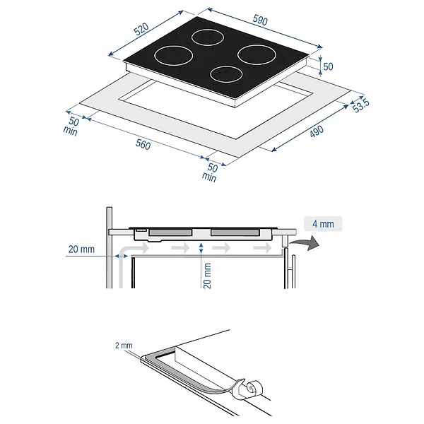 Фото - Варочная панель электрическая Minola MVH 6041 RBL