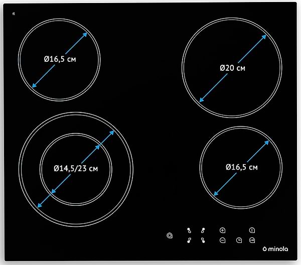 Фото - Варочная панель электрическая Minola MVH 6232 GBL