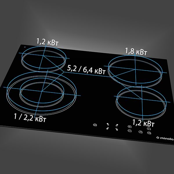 Фото - Варочная панель электрическая Minola MVH 6232 GBL