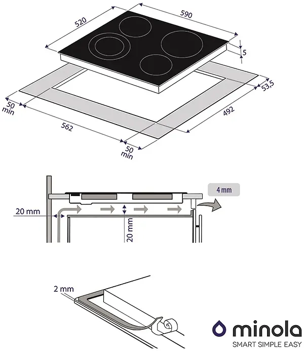 Фото - Варочная панель электрическая Minola MVH 6232 GBL