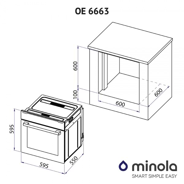 Фото - Духова шафа електрична Minola OE 6663 INOX