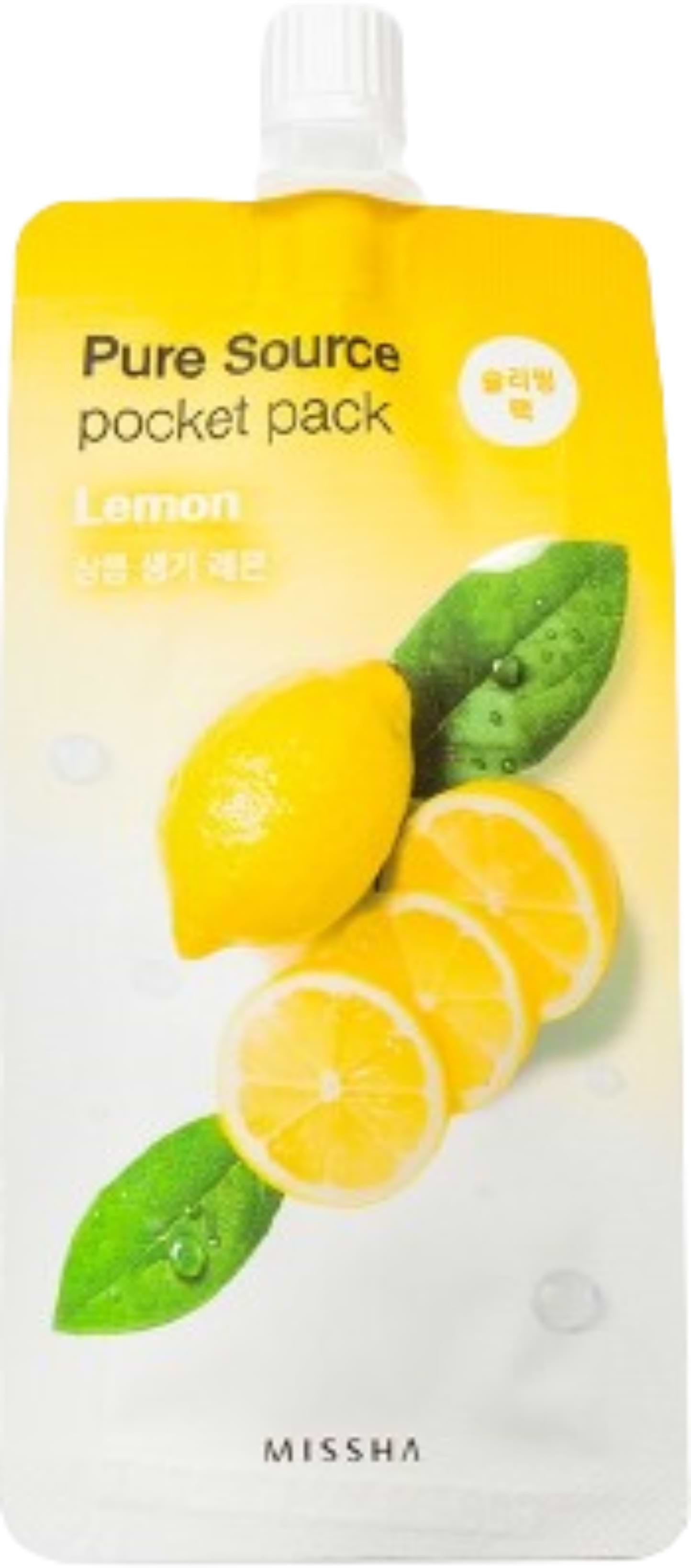 Маска для обличчя Missha Pure Source Pocket Pack Lemon 10 мл (8806185781879)