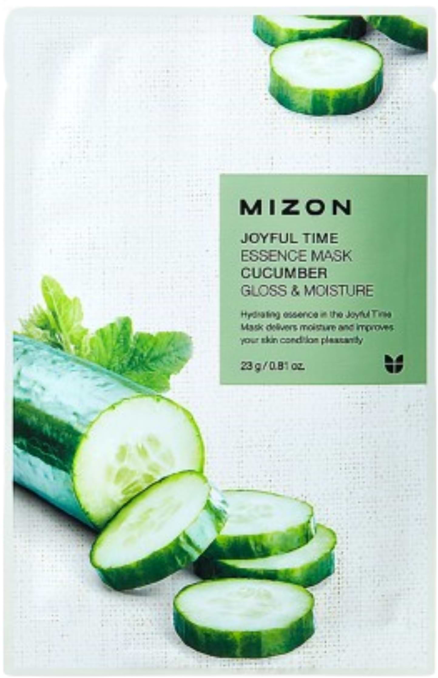 Маска для лица Mizon Joyful Time Essence Огурец 23 мл (8809663752316)