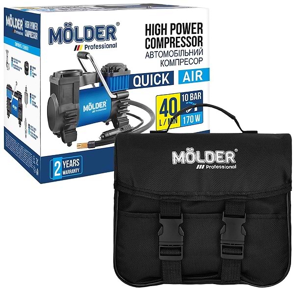 Фото - Автокомпрессор Molder Quick Air кабель 3 м (MA25100)