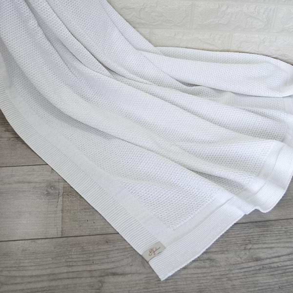 Фото - Плед полуторный Прованс MONO White 140х180 см (014579)