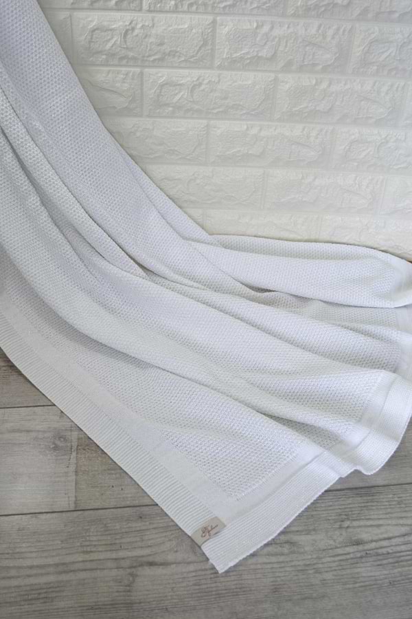 Фото - Плед полуторный Прованс MONO White 140х180 см (014579)