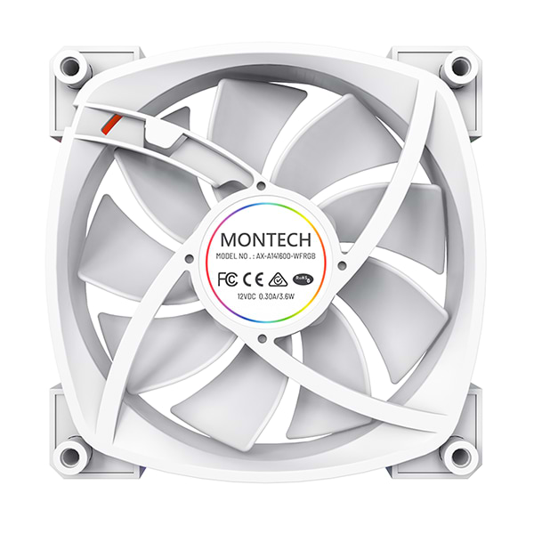 Фото - Корпусный вентилятор Montech AX140 PWM White