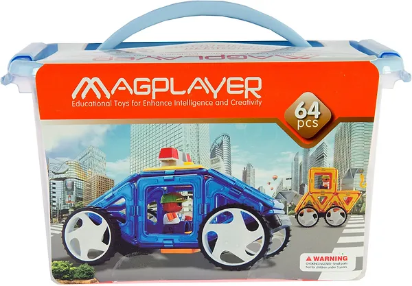 Фото - Магнітний конструктор Magkiss 64 ел. (MPT-64)