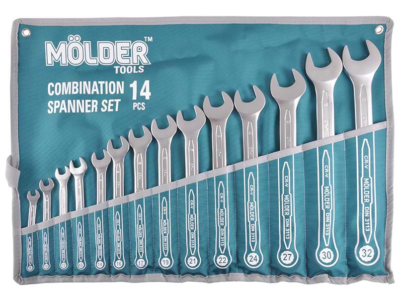 Набор комбинированных ключей Molder CR-V 14 шт. 8-32 мм (MT58114)