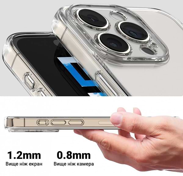 Фото - Чохол для смартфону Armorstandart Air for OPPO Reno12 Pro Camera cover Clear (ARM78017)
