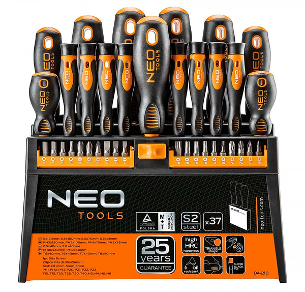 Фото - Набір викруток Neo Tools 04-210 37 шт. Фото - Набір викруток Neo Tools 04-210 37 шт.
