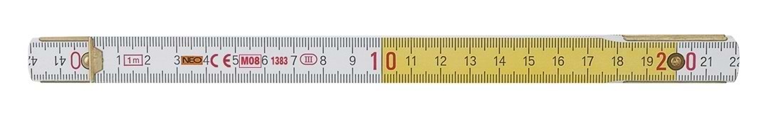 Mетр складний Neo Tools 74-020 White-Yellow 2m