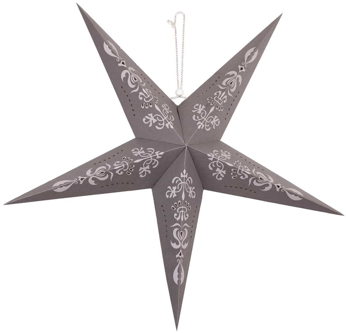 Декор New Year Novogod'ko Звезда 3D матовое серебро, 60 см, LED (974216)