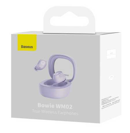 Фото - Наушники вкладыши беспроводные TWS Baseus Bowie WM02 TWS Purple (NGTW180005)