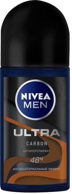 Дезодорант кульковий NIVEA антіперсп ULTRA CARBON 50мл