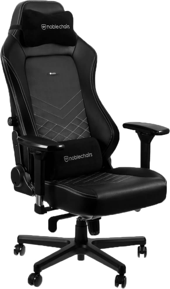 Фото - Крісло для геймерів Noblechairs HERO Black/Platinum White