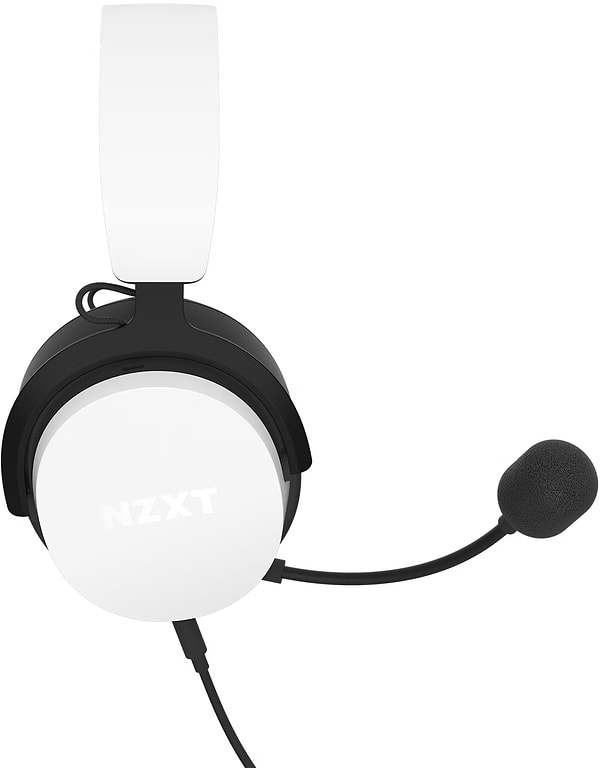 Фото - Гарнітура дротова ігрова NZXT Wired Closed Back Headset 40mm White V2 (AP-WCB40-W2)