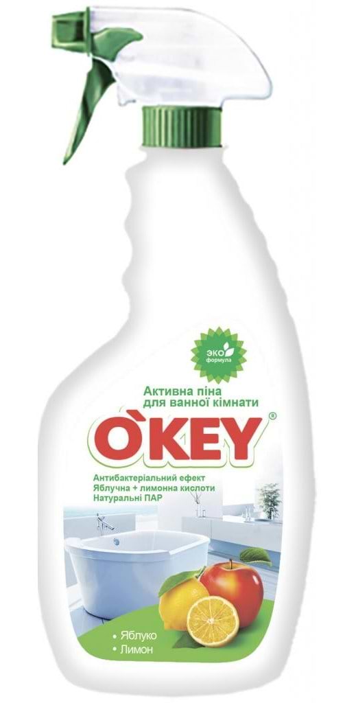 Засіб для видалення нальоту O'key 500 мл (4820049381917) - Фото 1