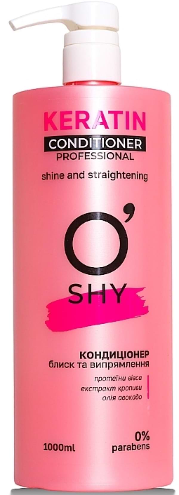 Фото - Бальзам для волосся O'Shy Keratin Professiona Блиск та випрямлення 1 л (4820195508695) Фото - Бальзам для волосся O'Shy Keratin Professiona Блиск та випрямлення 1 л (4820195508695)