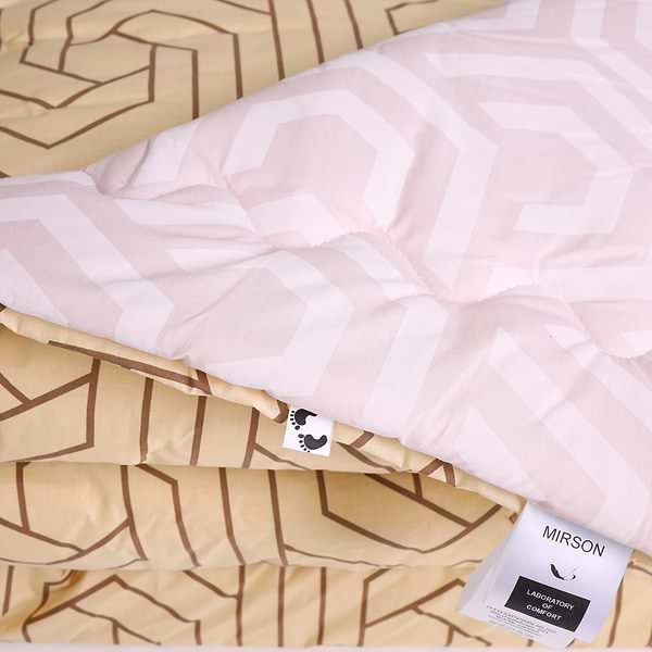 Фото - Одеяло летнее двуспальное MirSon EcoSilk №2808 Сolor Fun Line Geometry 172x205 см (2200006684695)