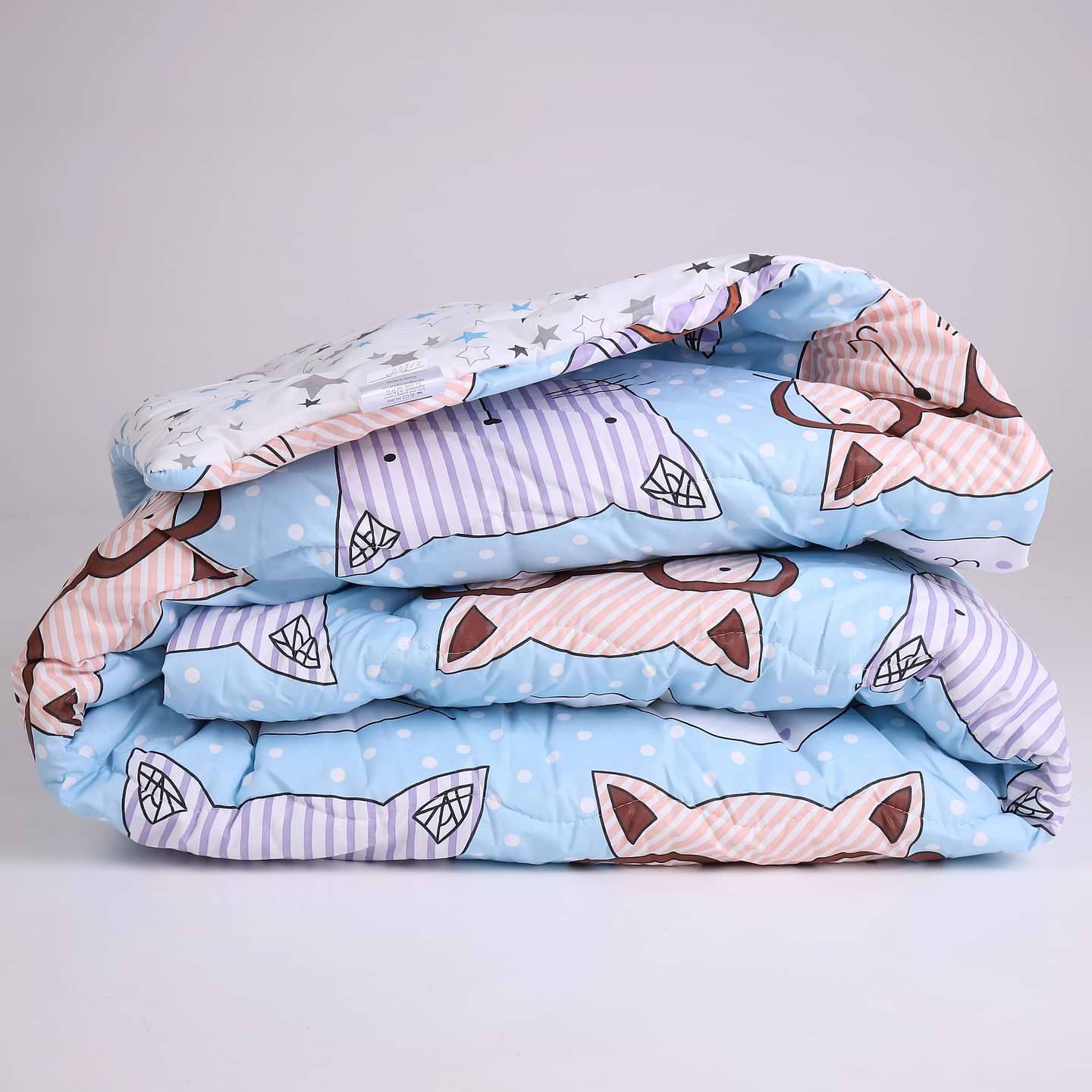 Одеяло летнее полуторное MirSon EcoSilk №2807 Сolor Fun Line Whales 140x205 см (2200006684381)