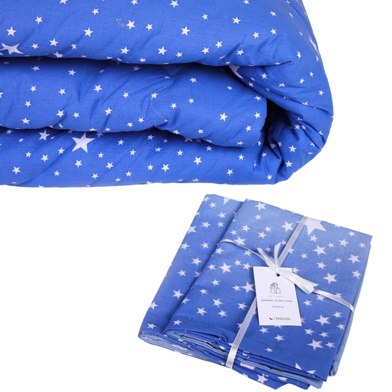 Ковдра дитяча літо MirSon антиалергенна №223 Сolor Fun Line 17-0432 Milky Way EcoSilk 110х140 + нав. 2 шт. (2200010850086)