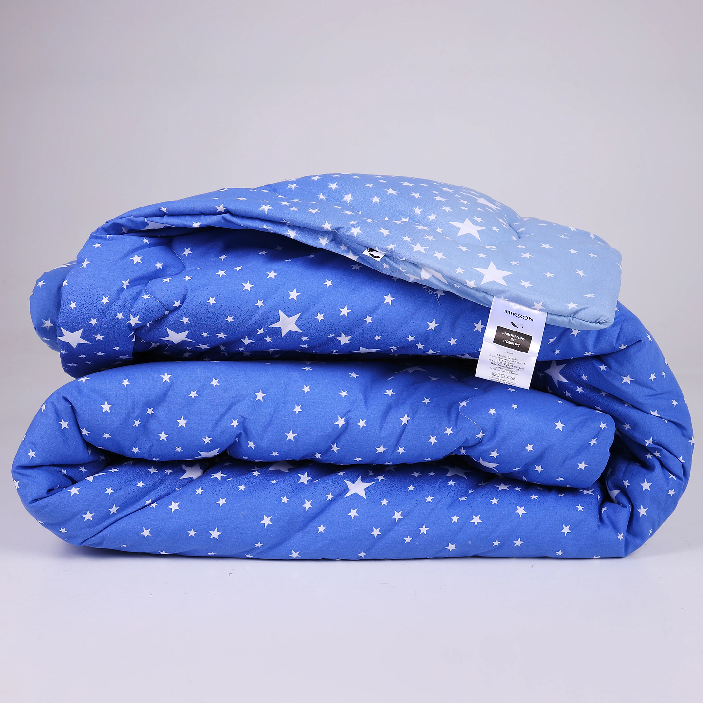 Ковдра літня двоспальна євро MirSon антиалергенна №232 Сolor Fun Line 17-0432 Milky Way Tencel 220х240 + нав. 2 шт. (2200010854800)