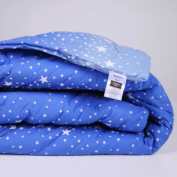 Фото - Ковдра літня двоспальна MirSon антиалергенна №232 Сolor Fun Line 17-0432 Milky Way Tencel 172х205 + нав. 2 шт. (2200010854787)