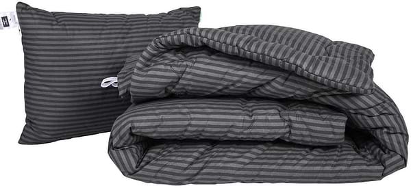 Фото - Ковдра дитяча зима MirSon №162 Сolor Fun Line 17-0611 Stripe Black Вовна 110х140 см +нав 2 шт. (2200010857160)