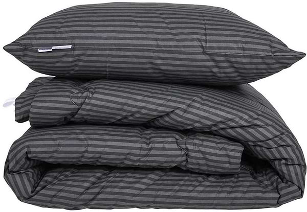 Фото - Одеяло детское лето MirSon антиаллергенное №145 Сolor Fun Line 17-0611 Stripe Black Eco-Soft 110х140 + нав. 2 шт. (2200010849820)