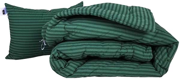 Фото - Одеяло детское зима MirSon №132 Сolor Fun Line 17-0612 Stripe Emerald Bamboo 110х140 см +нав 2 шт. (2200010856965)