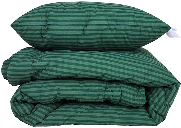 Фото - Ковдра дитяча літо MirSon Бавовняна №127 Сolor Fun Line 17-0612 Stripe Emerald 110х140 см +нав 2 шт. (2200010855012)