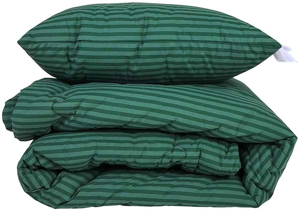 Фото - Одеяло детское зима MirSon №132 Сolor Fun Line 17-0612 Stripe Emerald Bamboo 110х140 см +нав 2 шт. (2200010856965)