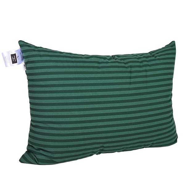 Фото - Подушка стандартна MirSon шовкова №0108 Сolor Fun Line 17-0612 Stripe Emerald Silk середня 50х70 (2200010864878)
