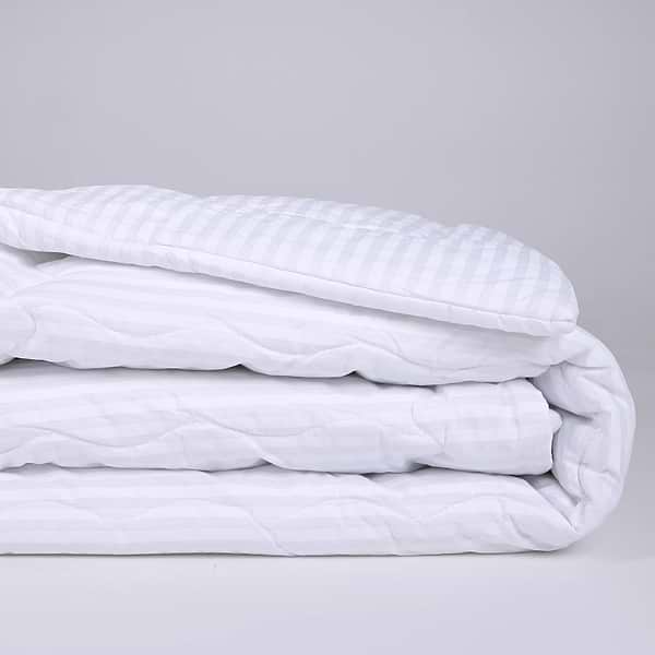 Фото - Ковдра зимова полуторна MirSon антиалергенна №174 Сolor Fun Line 17-0605 Stripe White Eco-Soft 155х215 + нав. 2 шт. (2200010853070)