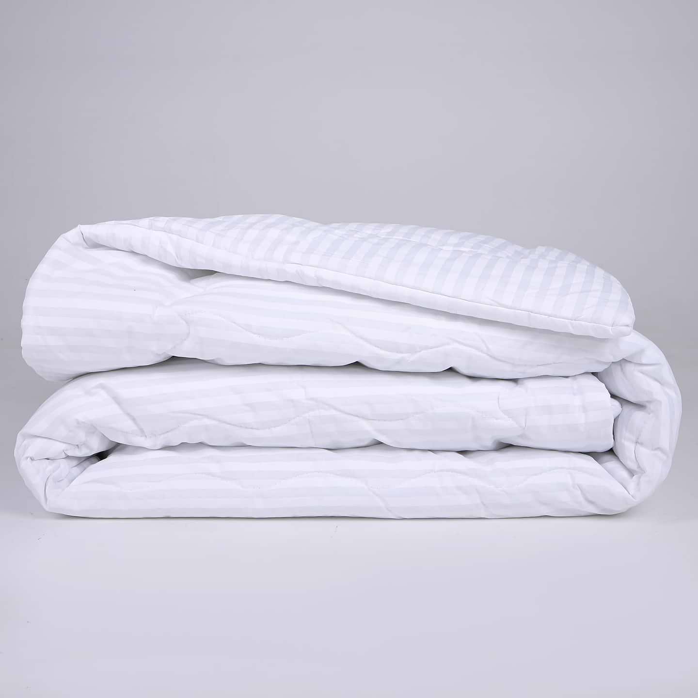 Ковдра літня двоспальна MirSon антиалергенна №175 Сolor Fun Line 17-0605 Stripe White Thinsulate 172х205 + нав. 2 шт. (2200010854336)