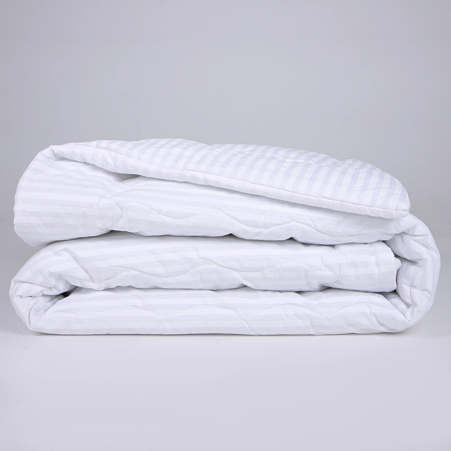 Одеяло зимнее двуспальное евро MirSon Шелковая №195 Сolor Fun Line 17-0605 Stripe White Silk 220х240 см +нав 2 шт. (2200010860719)