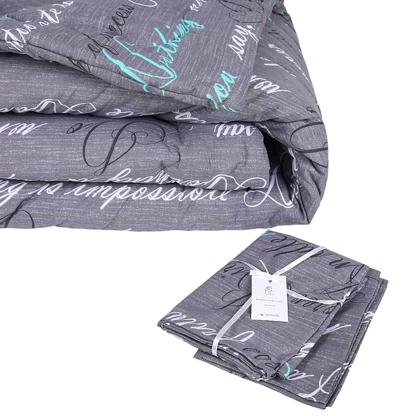 Фото - Ковдра демісезонна двоспальна євро MirSon антиалергенна №218 Сolor Fun Line 17-0003 Tulio з евкаліптовим волокном 200х220 + нав. 2 шт. (2200010859553)