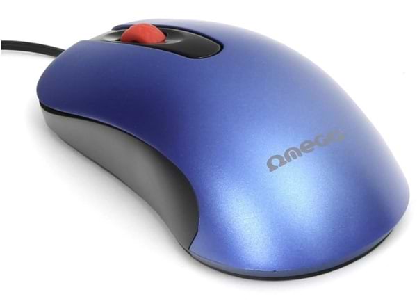 Фото - Мышь проводная Omega OM-520 Blue (OM0520BL)