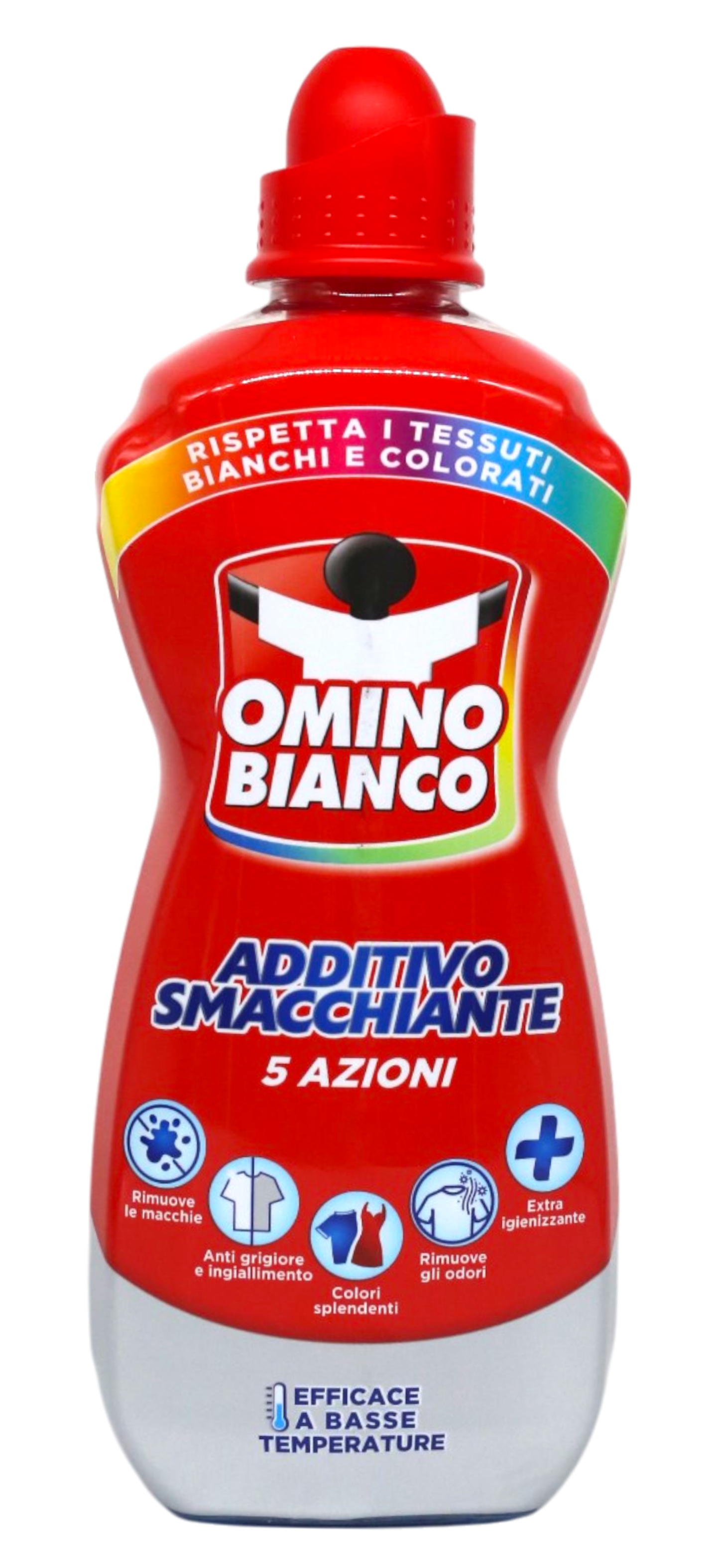 Купити Засіб для видалення плям Omino Bianco та підсилювач для кольорових речей 5в1 900 мл (OPSRBC900) - Фото 1 Засіб для видалення плям Omino Bianco та підсилювач для кольорових речей 5в1 900 мл (OPSRBC900) - Фото 1