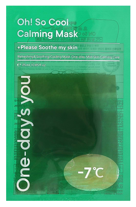 Маска для обличчя One-Day's You заспокійлива 25 мл 1 шт. (8809452673822)