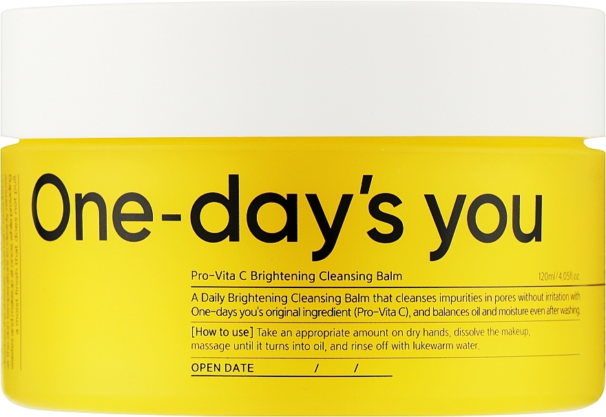 Лосьйон для зняття макіяжу One-Day's You Бальзам Pro Vita-C Braghtening Cleansing Balm 120 мл (8809452671996)
