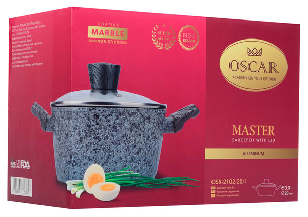 Фото - Каструля OSCAR Master 20 см 3.7 л (OSR-2102-20/1)
