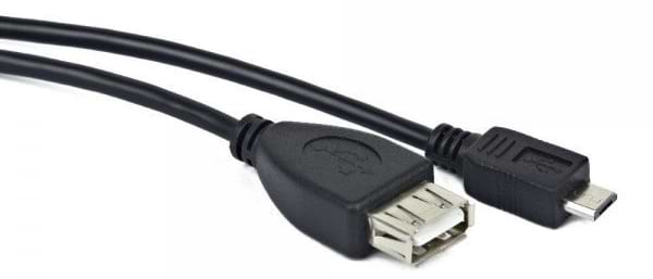 Кабель Maxxter OTG USB 2.0 AF to Micro 5P 0.15m (U-AFM-OTG)