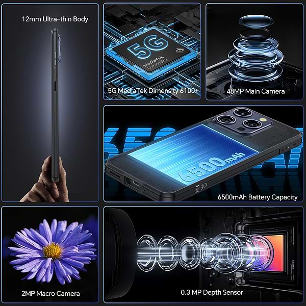Фото - Смартфон OUKITEL WP52 4/256GB NFC Black