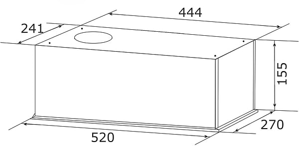 Фото - Вытяжка встраиваемая GRANADO Palamos 3603-450 White